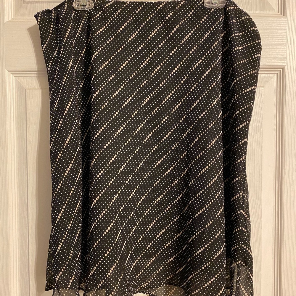Black and white print skirt